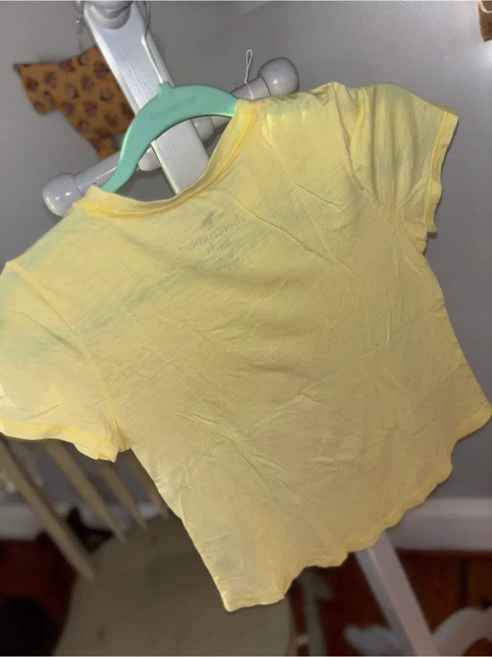 abercrombie kids 11/12  Pale Yellow Short Sleeve Tee